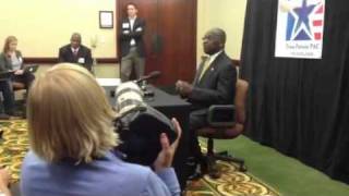 Private Post Debate With Herman Cain 4