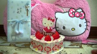 No.137 Hello Kitty Fan　友達から出産祝い＆誕生日祝いのプレゼント紹介動画☆