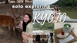 JAPAN kyoto & osaka vlog 🏯 peaceful solo trip, the best matcha & food, arashiyama, nara 🦌, relaxing