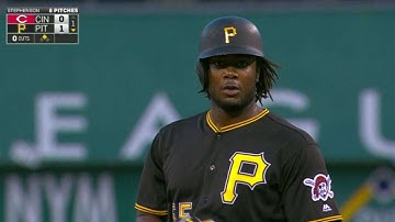 CIN@PIT: Bell opens the scoring with an RBI double