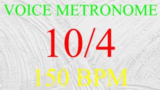Voice Metronome  -  10 Count  -  150 bpm