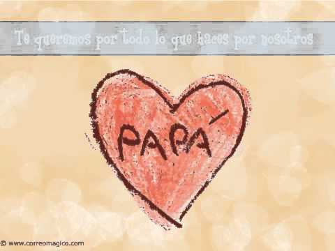 Te queremos, papá ecards padi