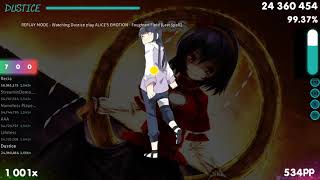 Dustice Alices Emotion - Foughten Field Last Spell 1St Dt Fc 99.17% 589Pp - Osu