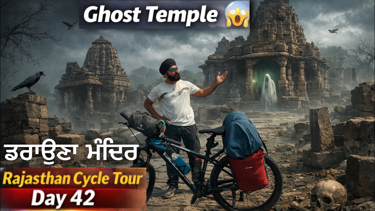 ਰਾਜਾਸਥਾਨ ਦਾ ਸਭ ਤੋਂ ਡਰਾਉਣਾ ਮੰਦਰ 😱1000 ਸਾਲ ਪੁਰਾਣਾ Ghost Temple of Rajasthan Cycle Tour Day 42 Gur Brar