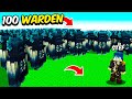 100 WARDEN VS STEF SU MINECRAFT!