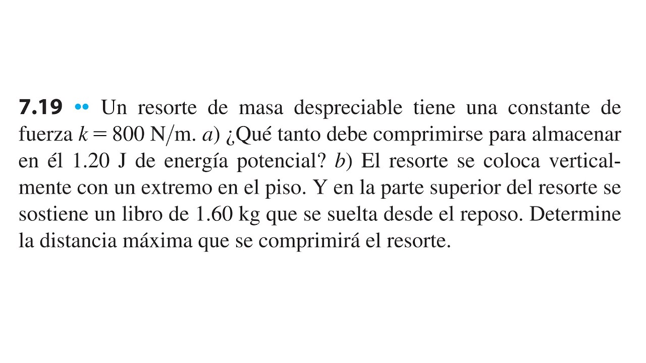 Física Universitaria (Vol. 1 | 14ta ed.): Ejercicio 7.19