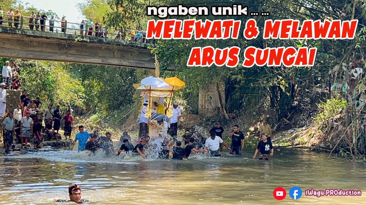 Ngaben Unik Melintasi & Melawan Arus Sungai | Proses Ngaben Br. Tegal Ambengan, Sudimara