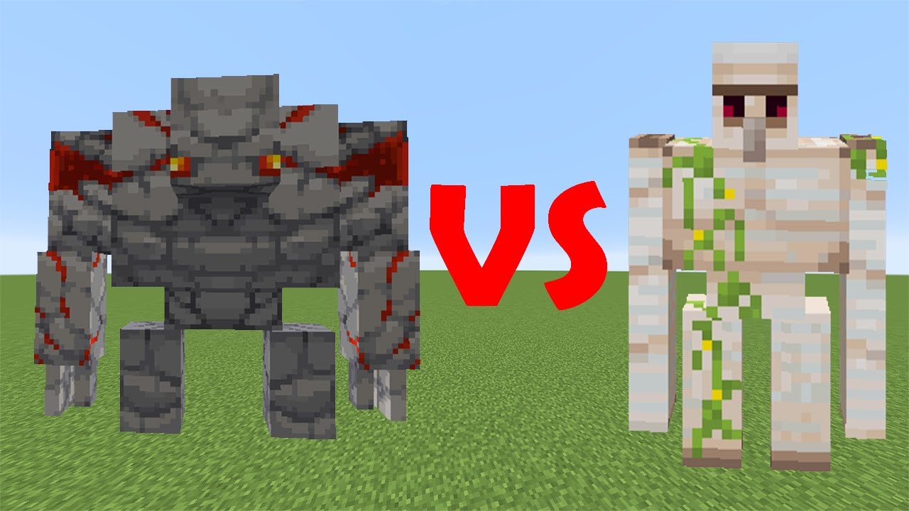 Redstone Golem VS Iron Golem In Minecraft! YouTube
