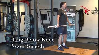 Hang Below Knee Power Snatch