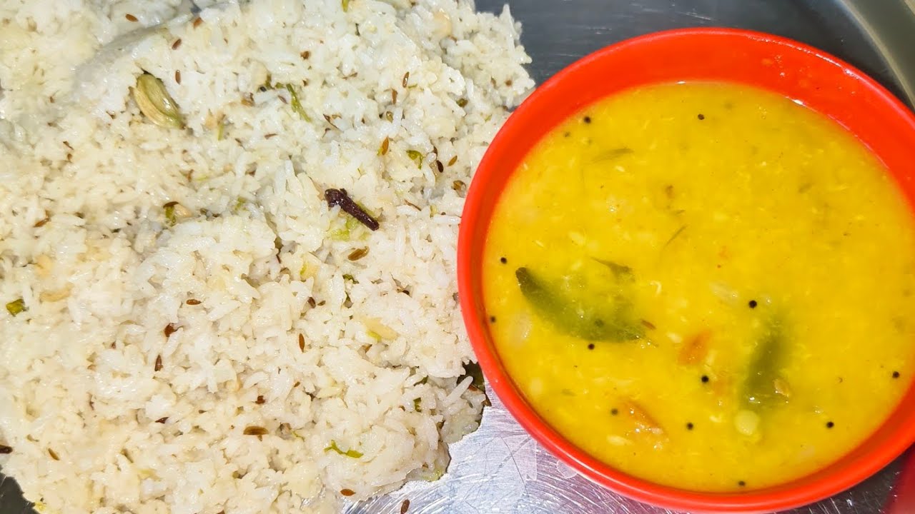 ಸಿಂಪಲ್ ಗೀ ರೈಸ್ ಅಂಡ್ ದಾಲ್./Gee Rice And Dal. Recipe In Kannada.