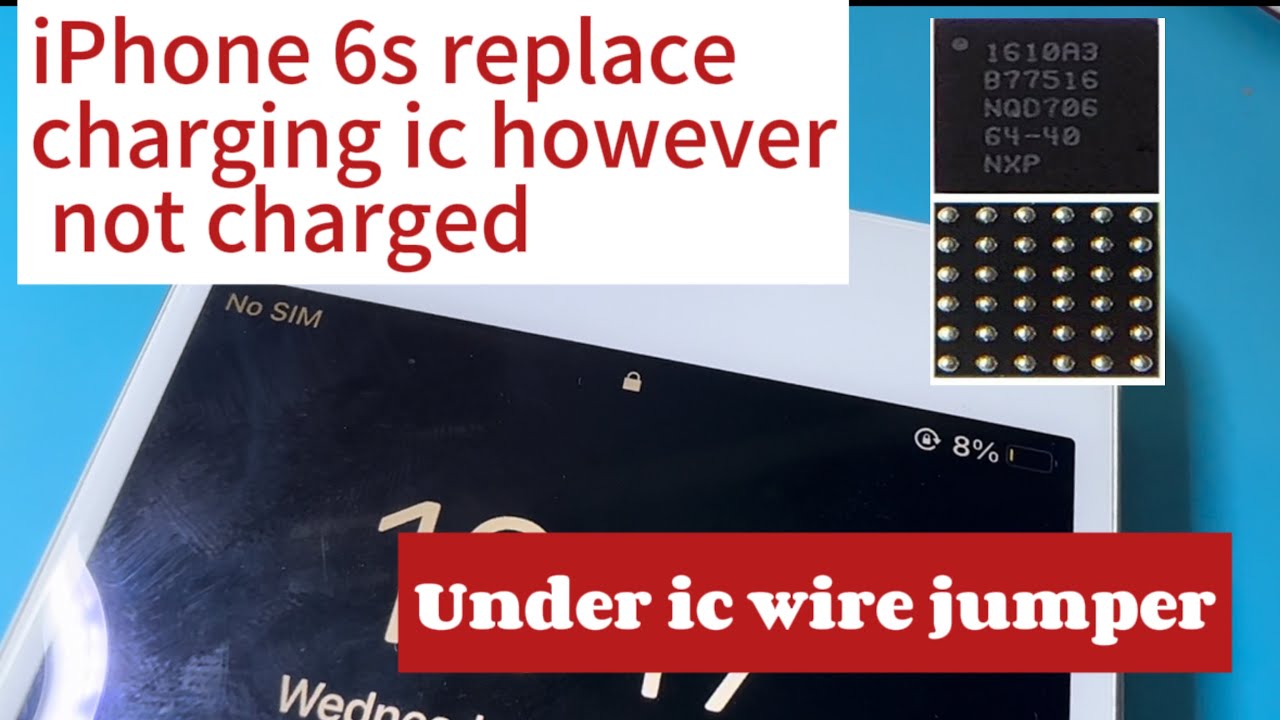 iPhone 6s Plus not charging 🇳🇵😂under ic problem U2 E4 pin problem - YouTube