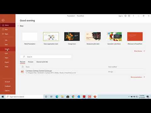 How to Create a Presentation in PowerPoint - Office 365