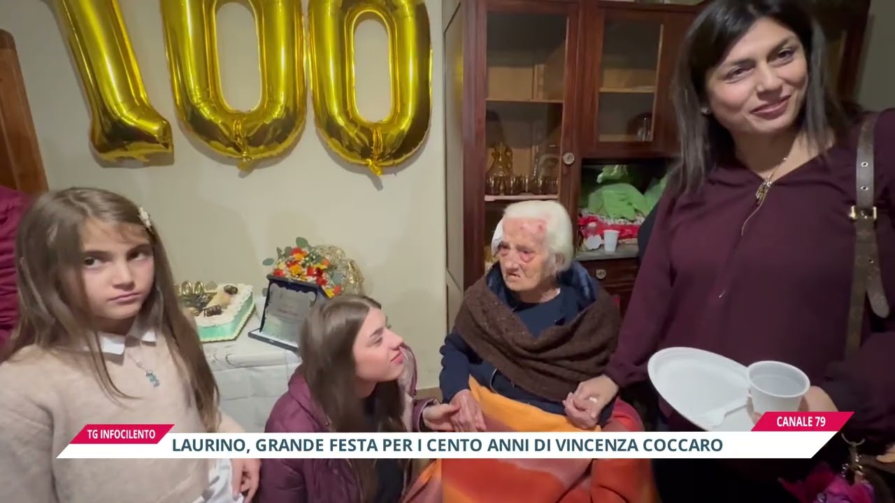 Laurino: Villa Littorio in festa per i 100 anni di Nonna Vincenza Coccaro