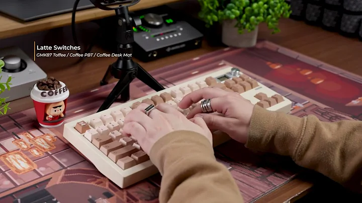 Keyboard Sound Test: HMX Latte Switches + Coffee Shop PBT on GMK87