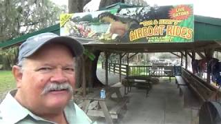 Going on an airboat ride on Lake Panasoffkee, Florida