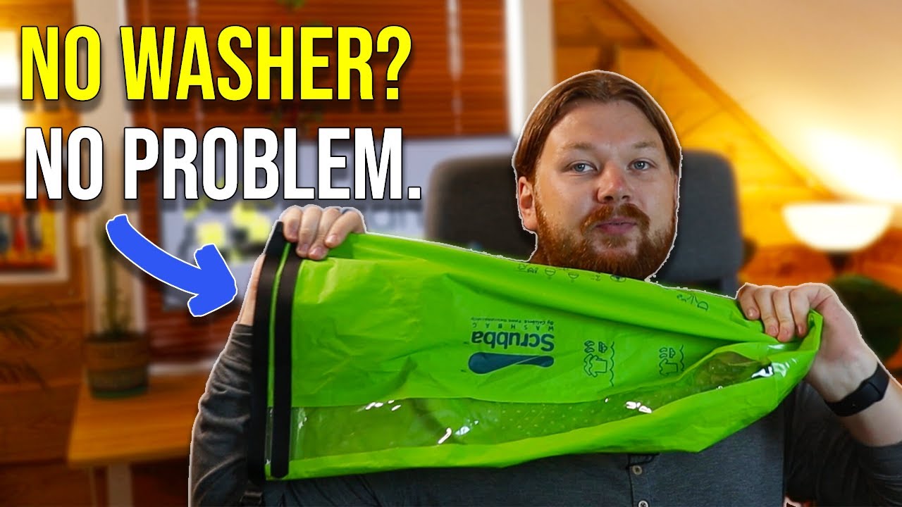 Scrubba Wash Bag Review  How To Use And Wash Your Clothes While