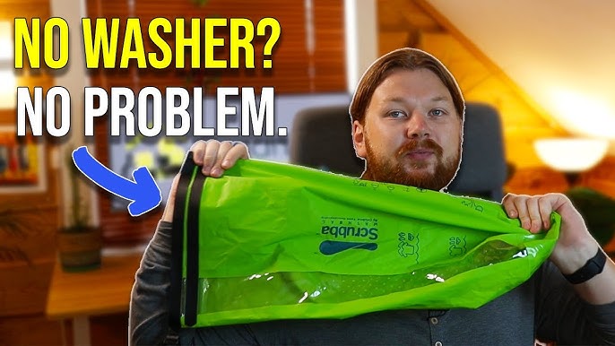 Scrubba Wash Bag Review  How To Use And Wash Your Clothes While