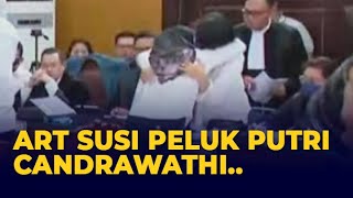 Saat Susi Peluk Putri Candrawathi dan Cium Tangan Sambo di Ruang Sidang