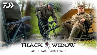 Daiwa BLACK WIDOW Adjustable Arm Chair | Adam Dawes | Daiwa Carp