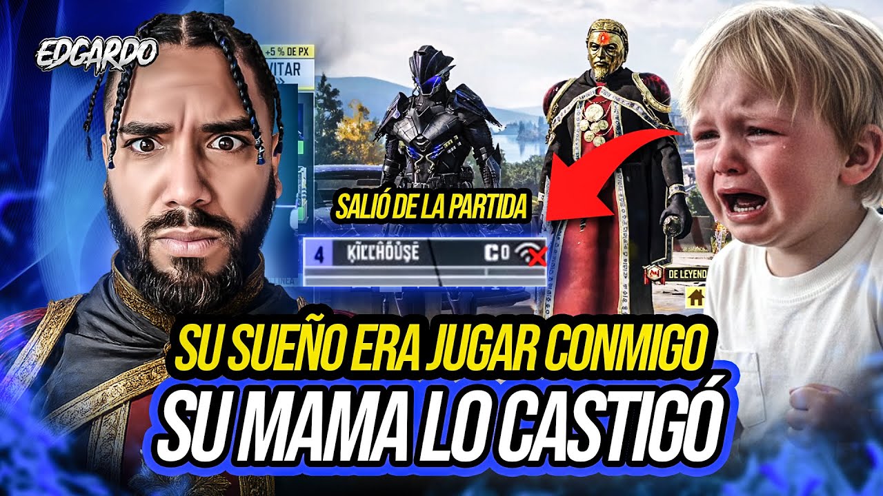 EL SUEÑO DE ESTE NIÑO ERA JUGAR CONMIGO, PERO SU MAMA LO CASTIGA Y LE CIERRA EL JUEGO