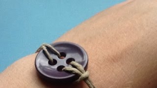 How To Create an Easy Slip Button Bracelet - DIY Style Tutorial - Guidecentral