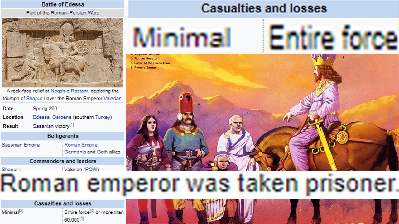 Decisive Sassanid Victory meme - Battle of Edessa
