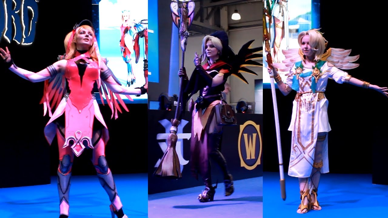 Flavors of Mercy Overwatch Cosplay at Comic Con Russia 2018-19