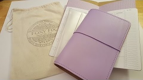 Foxy Fix Travelers Notebook Unboxing