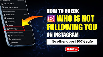 How to Find Who Unfollowed me on Instagram Malayalam | Find Who is not Following Back In Instagram