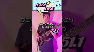 51.1 bass lick solo Dexter GORDON #grooveoftheday #humor #bass #basssolo #basslicks