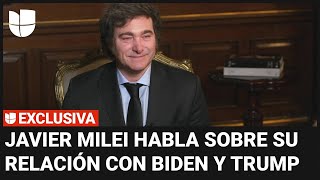 Entrevista completa a Milei: considera a EEUU 'un aliado' sin importar que lo gobierne Biden o Trump