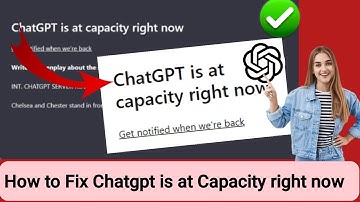 How to Fix Chatgpt Capacity is at right now problem (2025) Chatgpt Not Working 