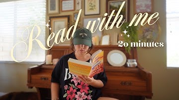 read with me for 20 minutes 🕯️(piano music, rain & thunder sounds)