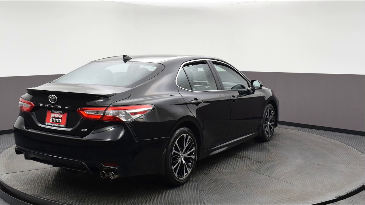 2020 MIDNIGHT BLACK METALLIC Toyota Camry 4dr Car #N21631 - YouTube