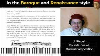 Riepel 53: Ponte - Galant Schemata - Musical Composition