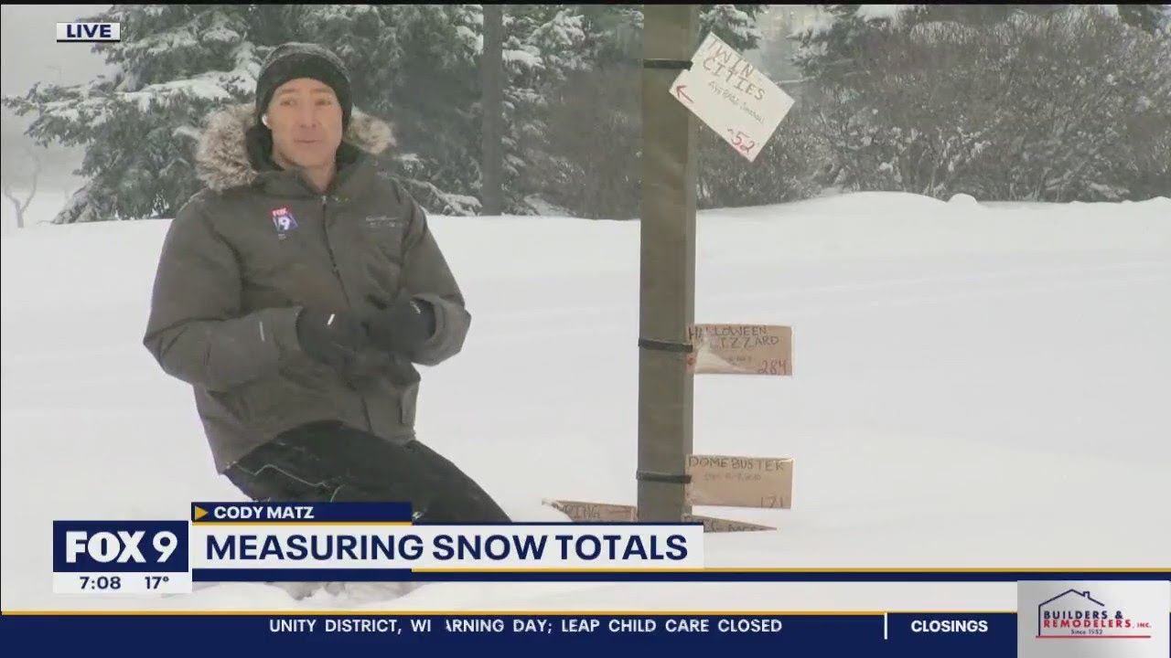 Winter storm snow totals - YouTube