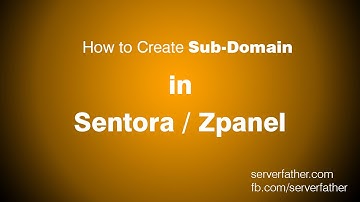 How To Create Sub Domain in Sentora Free Web Hosting Control Panel