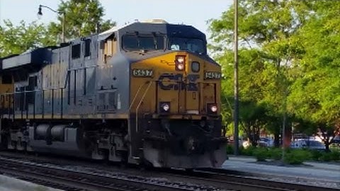 [CSXT]5437 GE ES40DC & 3262 GE ET44AH Leads L031-14 Through Fay NC & Nice 1st Gen K5HL