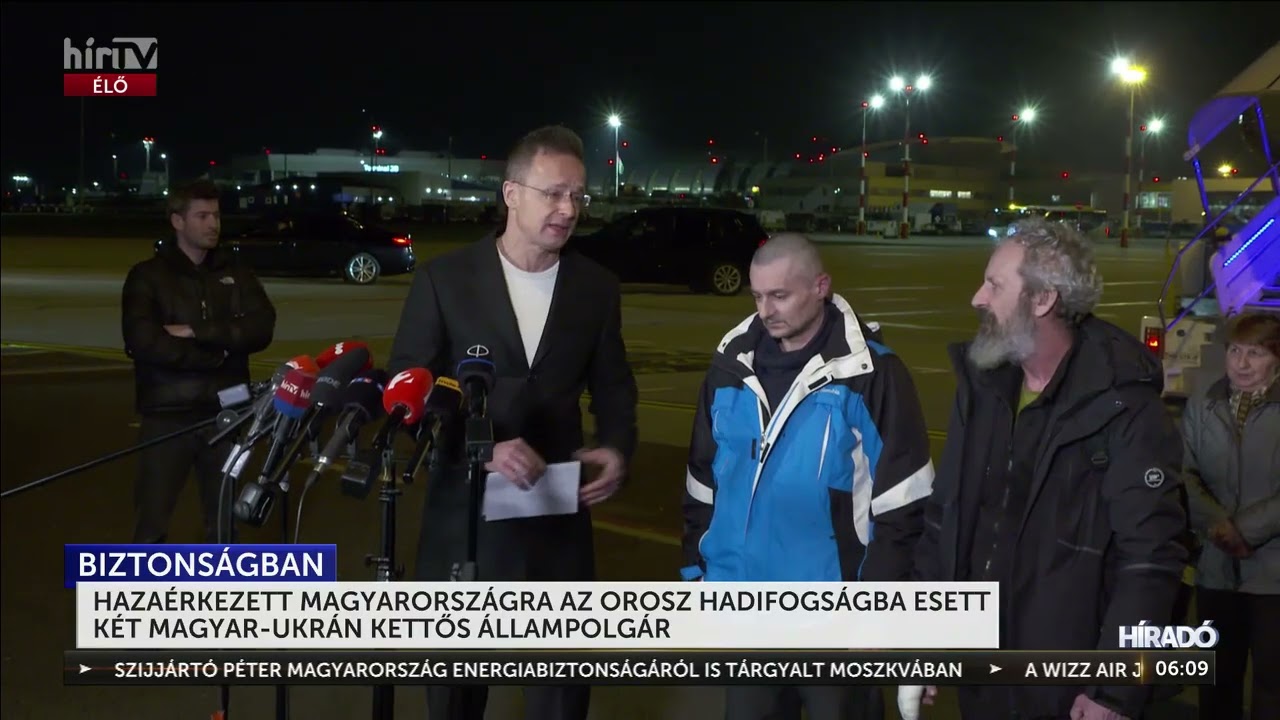 Hazaérkezett Magyarországra az orosz hadifogságba esett két magyar-ukrán kettős állampolgár  - HírTV
