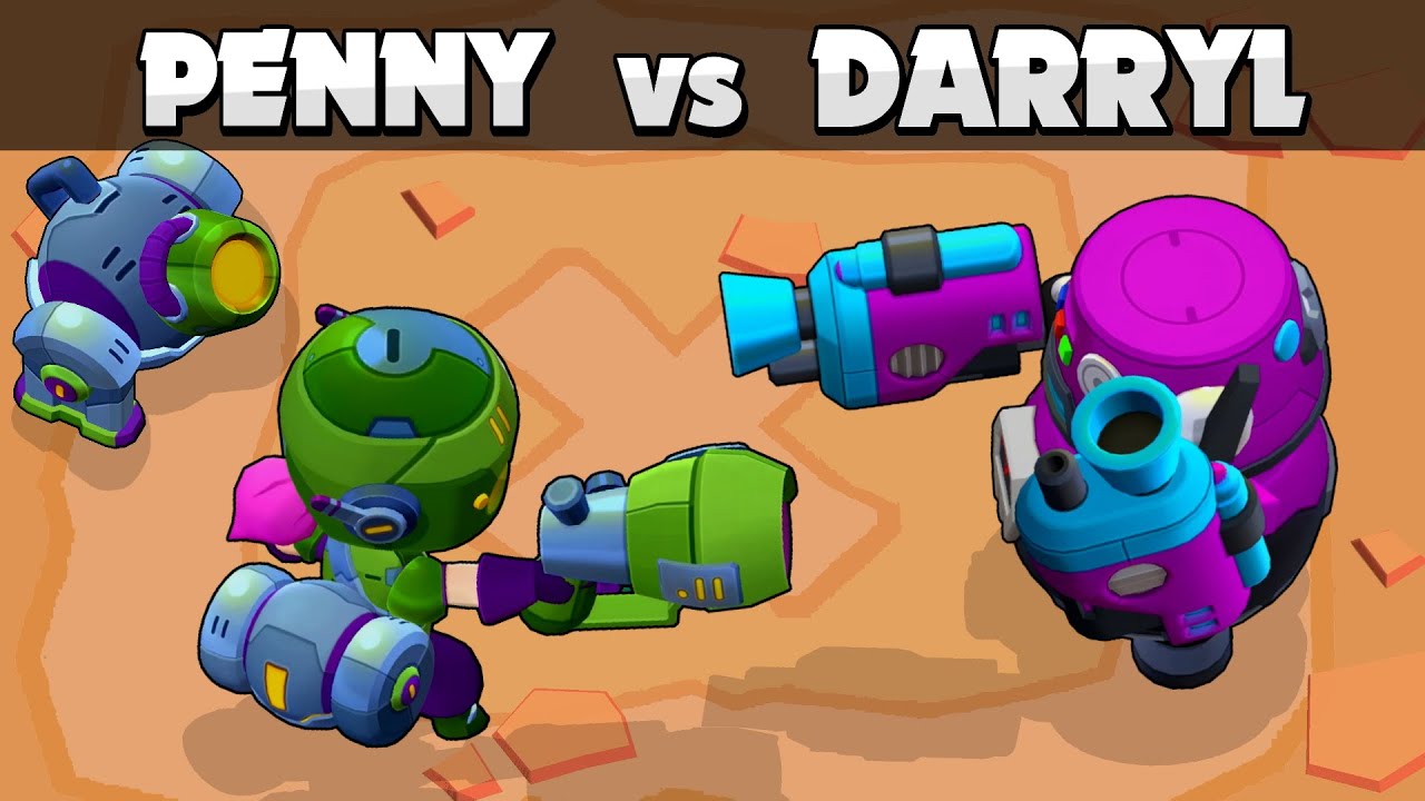 Penny Vs Darryl 1vs1 Piratas Galacticos Youtube - penny brawl stars dibujo