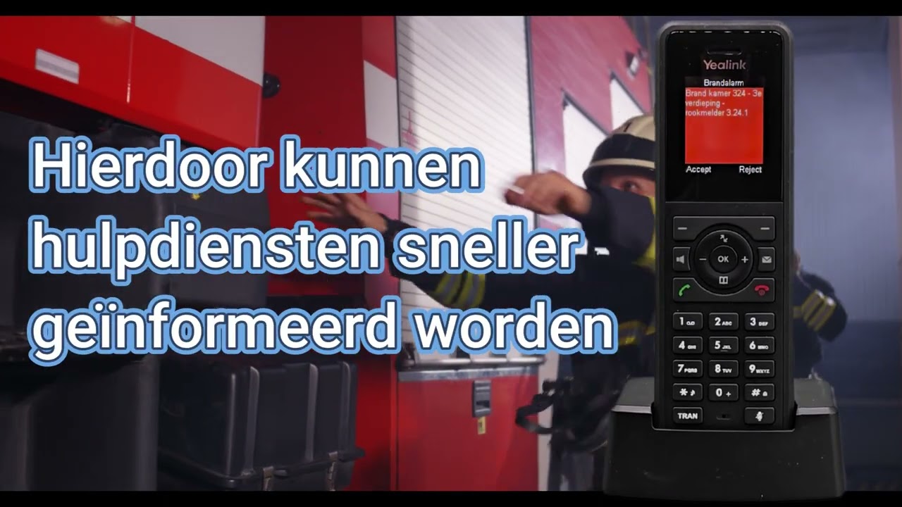 Alarmserver met Yealink koppeling   brandalarm direct op DECT handset