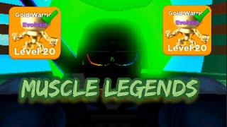 Someone gave me max and evolved golden warrior in muscle legends!