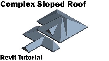 Revit Tutorial - Complex Sloped Roof