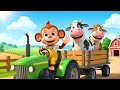 Farm Adventures Funny Monkey And His Dairy Cows Life On The Happy Cow Farm Cobby Farm