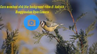 Cara membuat efek blur background video di Android-Menggunakan Open Camera