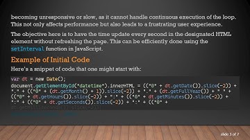 How to Update Time Without Refreshing Your Web Page