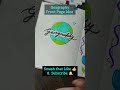 📘 Geography Cover Page for Students | Easy DIY Notebook Decoration 🎨 #geography #frontpage