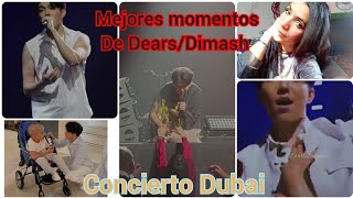 Los mejores momentos y videos de Dimash y afortunadas Dears antes durante y despues  concierto Dubai