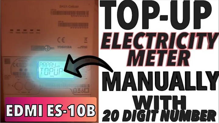 How To Enter Top Up Code (UTRN) in Electric Meter For EDMI ES-10B Electricity Smart Meter