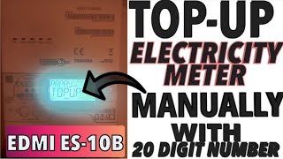 How To Enter Top Up Code (UTRN) in Electric Meter For EDMI ES-10B Electricity Smart Meter